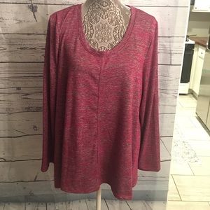 Jones New York reddish pink long sleeve